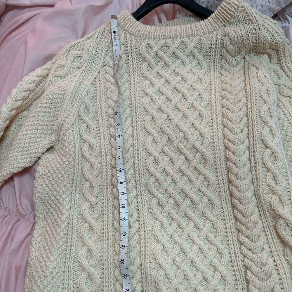 Mens Janette Murray Handknit Fisherman Sweater